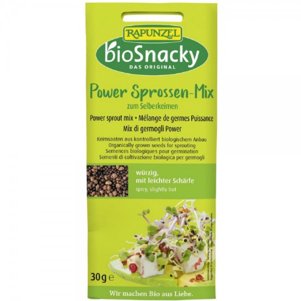 Mix de seminte Power pentru germinat bio Rapunzel BioSnacky